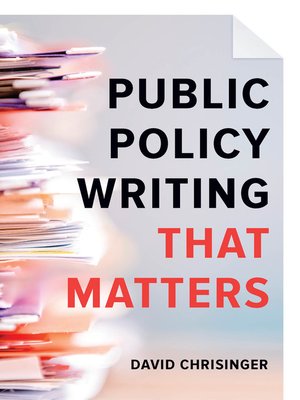 cover image of Public Policy Writing That Matters